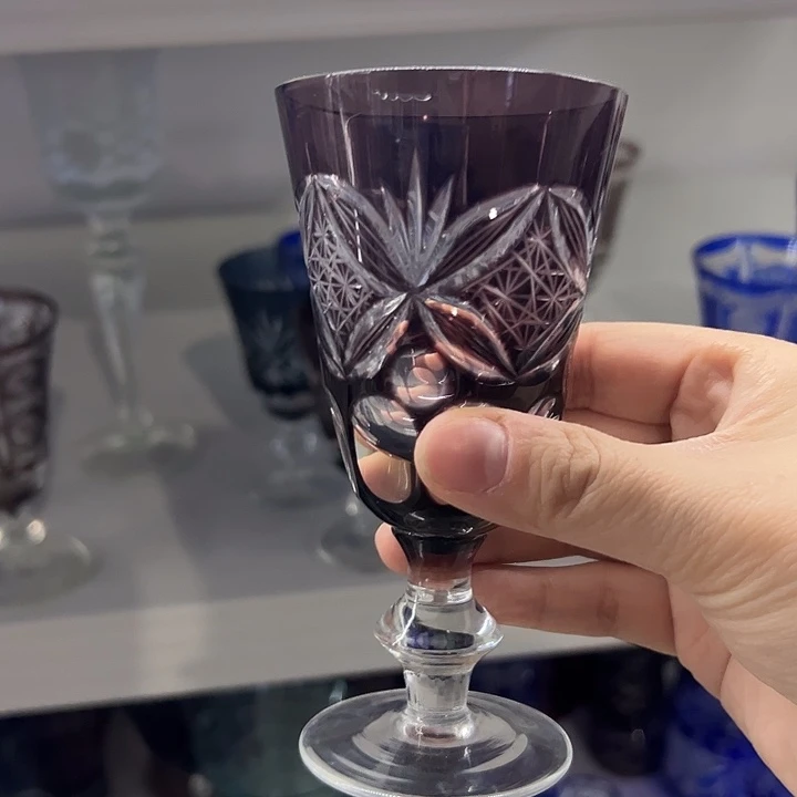 手柄款水晶玻璃微瑕一个