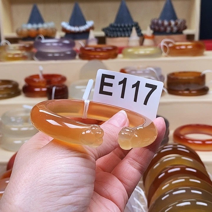 玛瑙/玉髓手镯未镶嵌欣**ღ