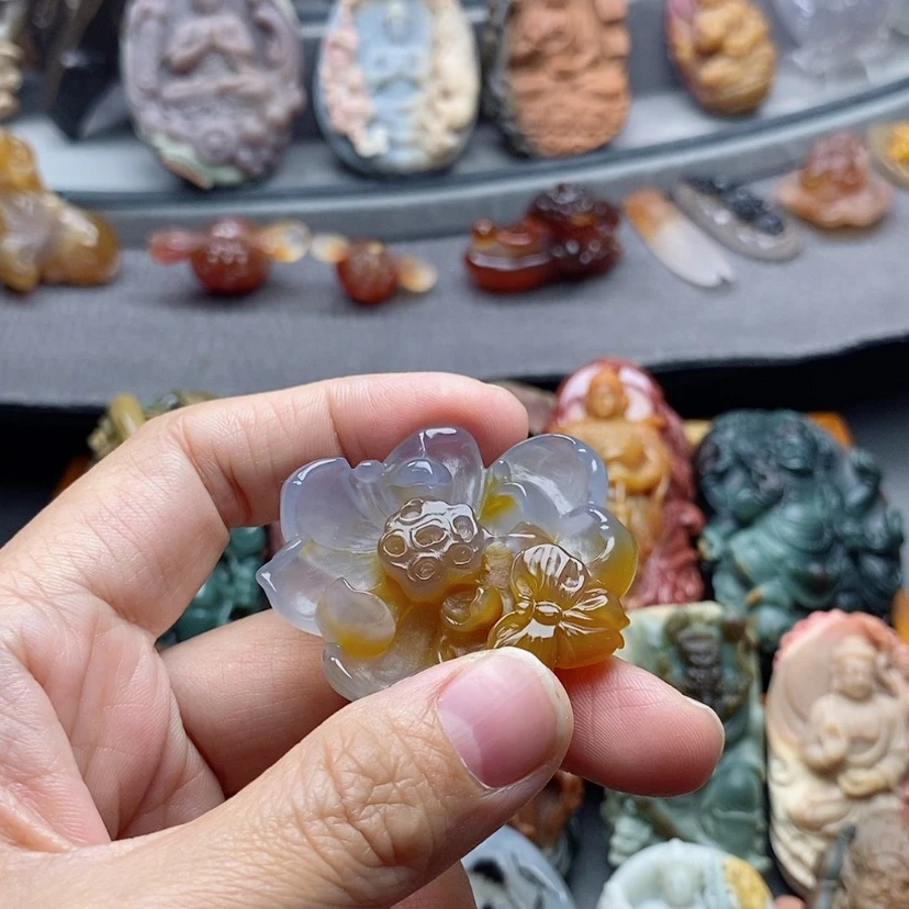 【闪购商品】未镶嵌吊坠定制玛瑙