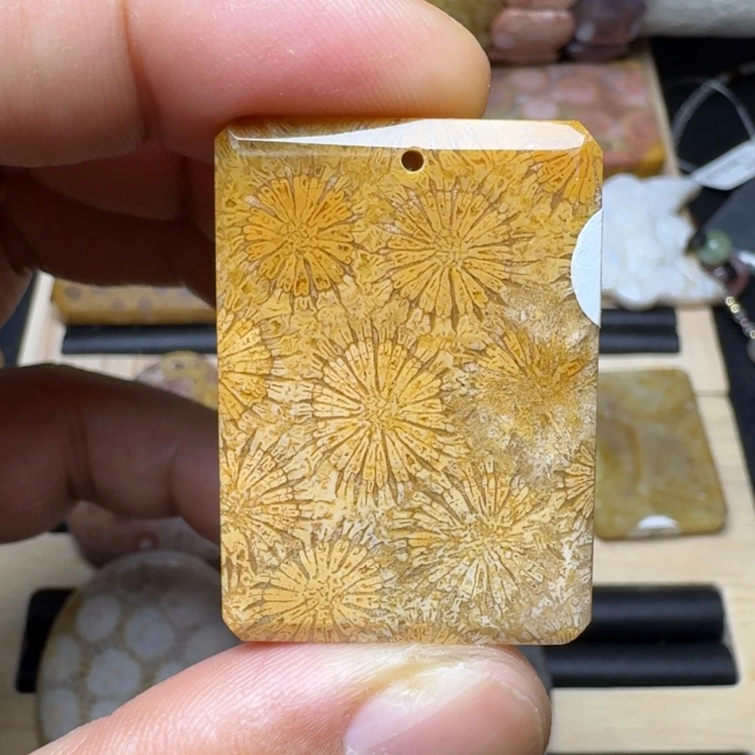 未镶嵌纯天然色有机玉石保真色硅化玉