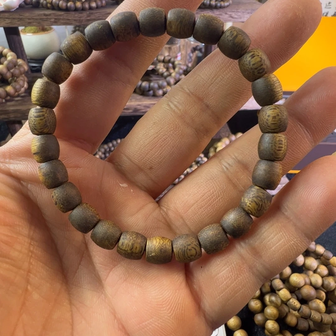 奇楠沉香鼓珠卡0.7单圈