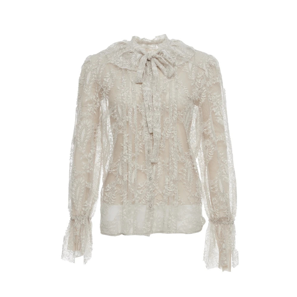 歌锦GEJIN宫廷风蕾丝衬衫9132520123