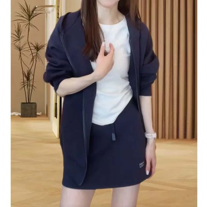 早春新款高品质连帽宽松开衫