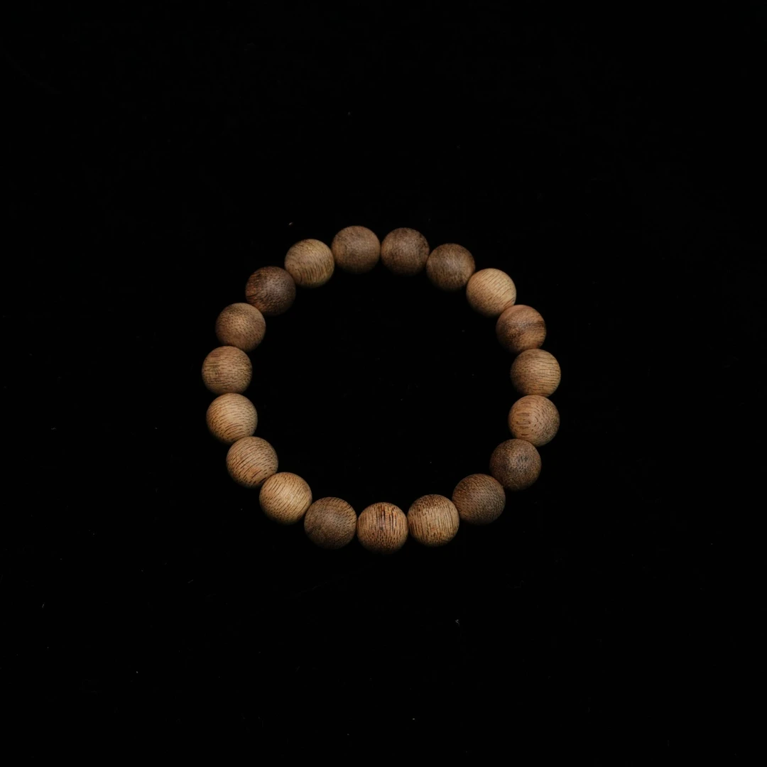 A4563 文莱软丝黑棋8分沉沉香手串 1.1cm 6.8g