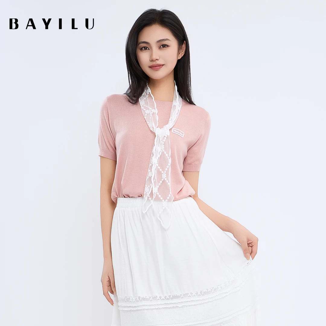 【力力淘】芭依璐女装夏季法式时尚毛衣95S0317Z