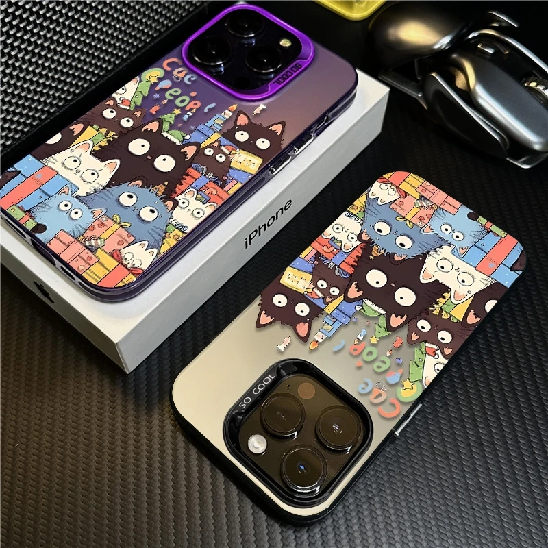 适用苹果17promax手机壳iPhone16硅胶15plus保护套14新款卡通猫猫