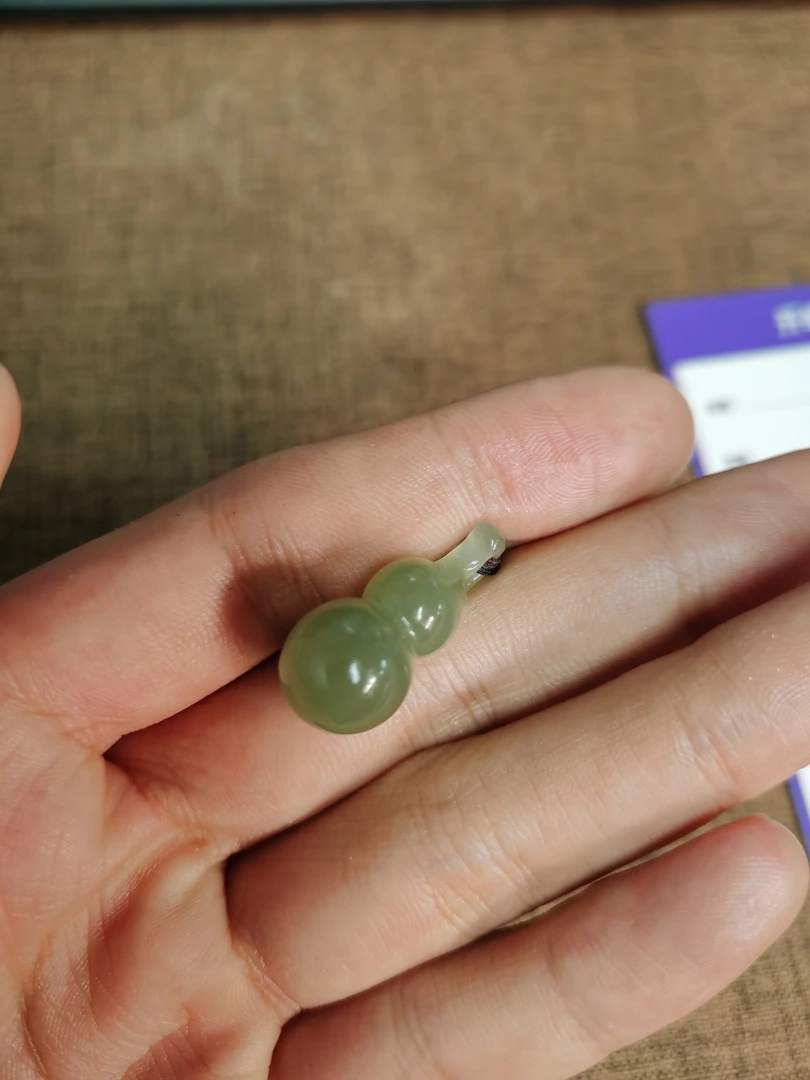 天然和田玉葫芦拍一发一