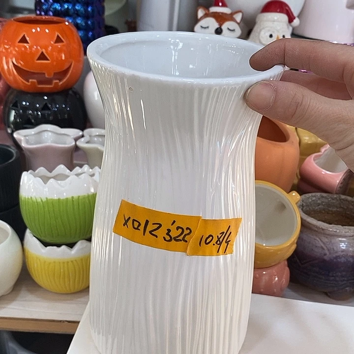 陶盆有孔 瑕疵针孔漏釉介意勿拍外口 12外高22