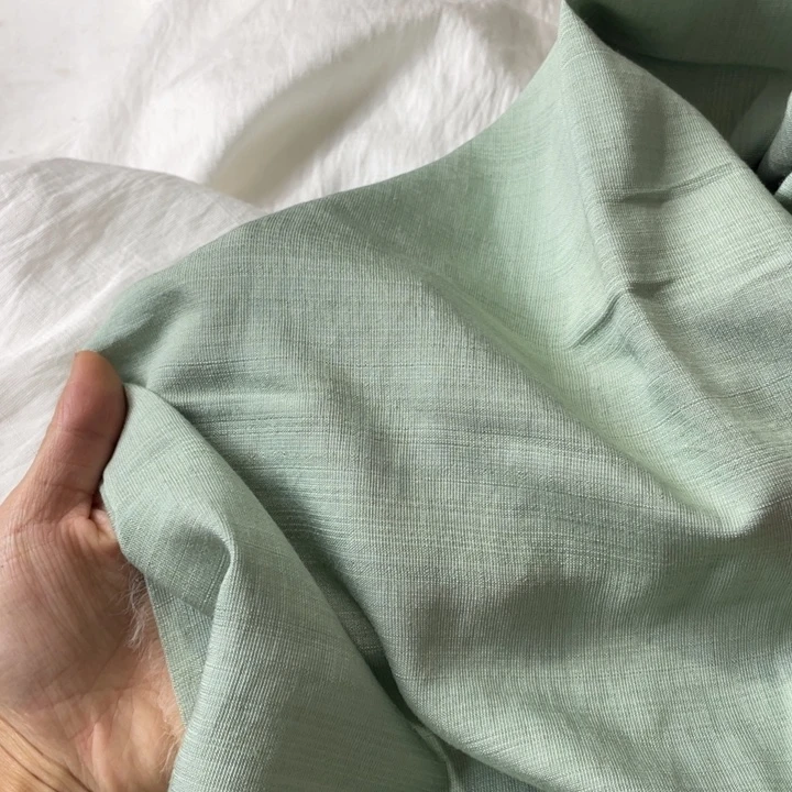 灰绿色棉麻2米。