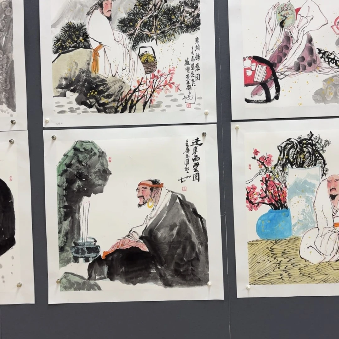 书法绘画作品 婉/
