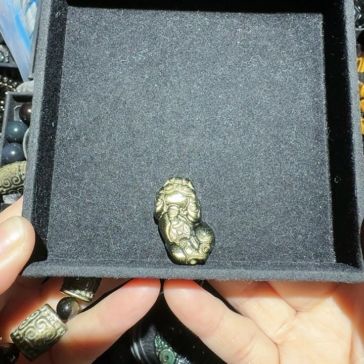 愿***茫黑曜岩未镶嵌吊坠(不含链)