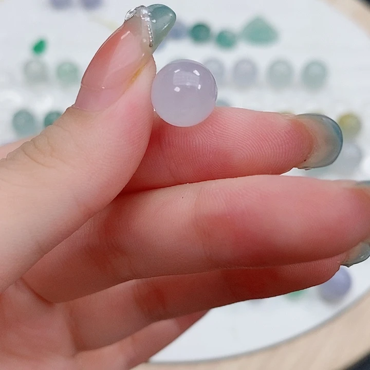 散珠翡翠10咪冰紫高货放漏