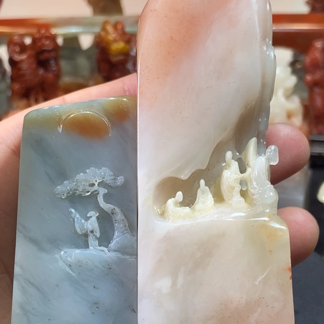 梨***铁寿山石印石老挝石