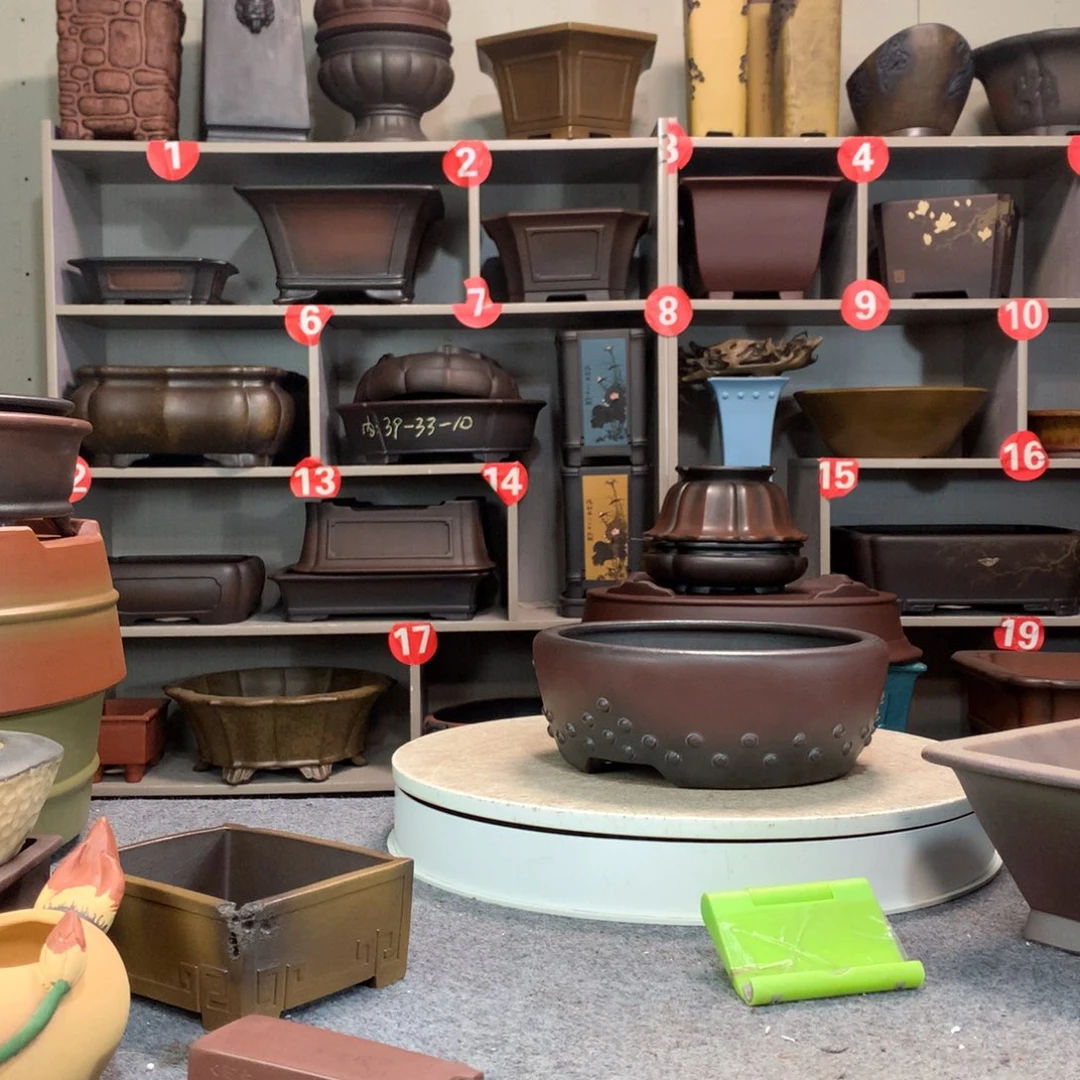 6***铁宜兴紫砂花盆精品