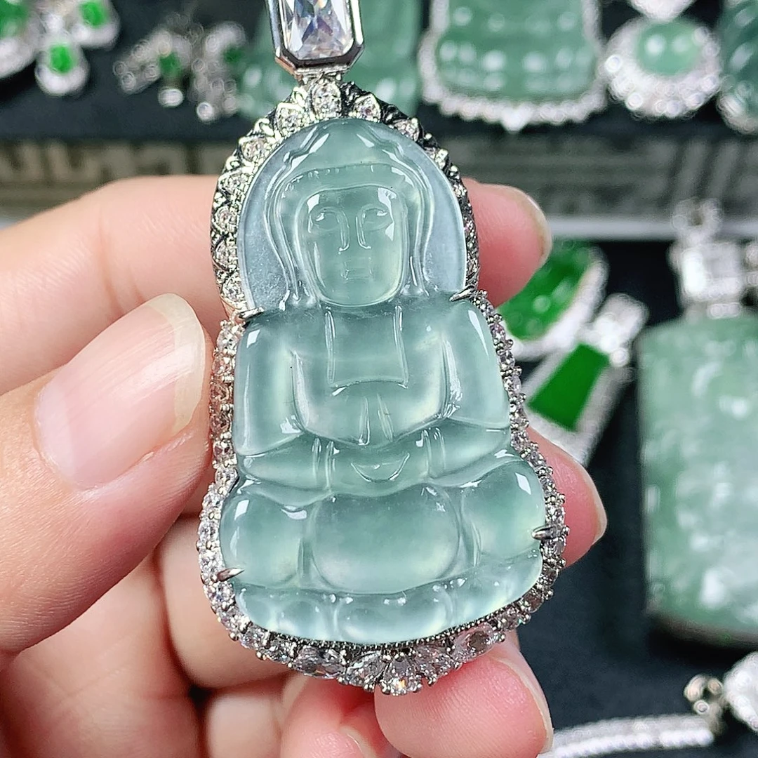 翡翠未镶嵌吊坠(不含链)