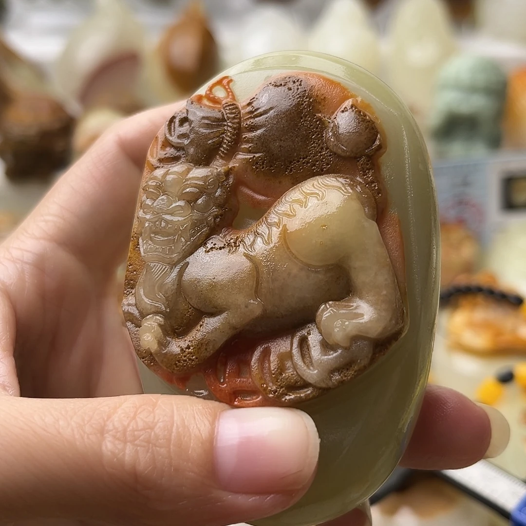 石材古青石不退换貔貅微瑕