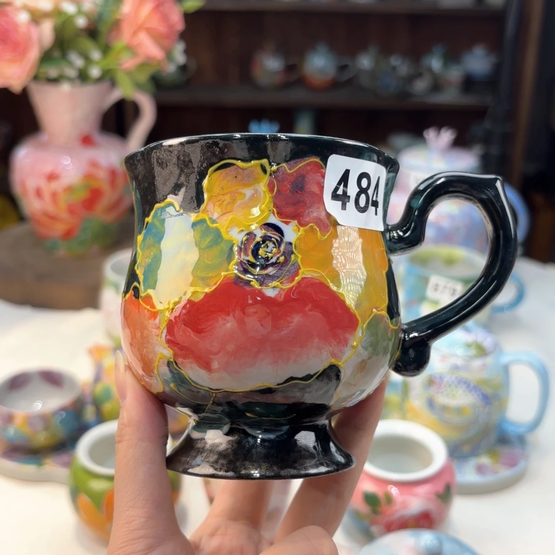 景德镇手绘高温釉下彩陶瓷茶具