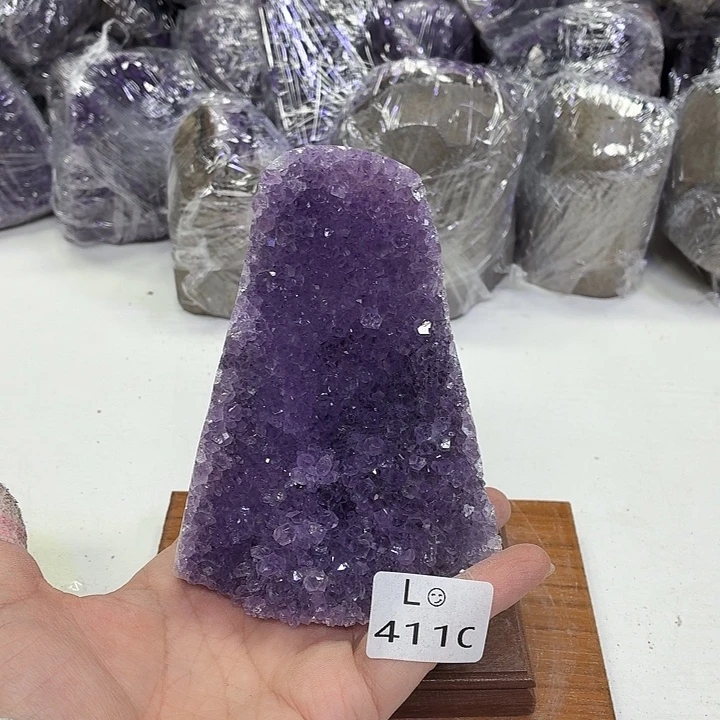 未镶嵌水晶摆件天然紫水晶