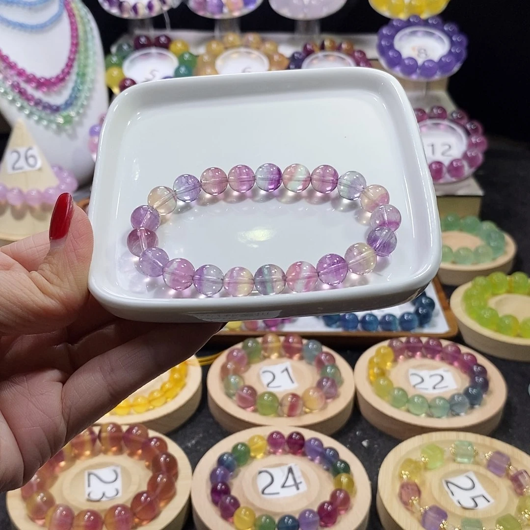 萤石手链未镶嵌9加马卡龙西瓜