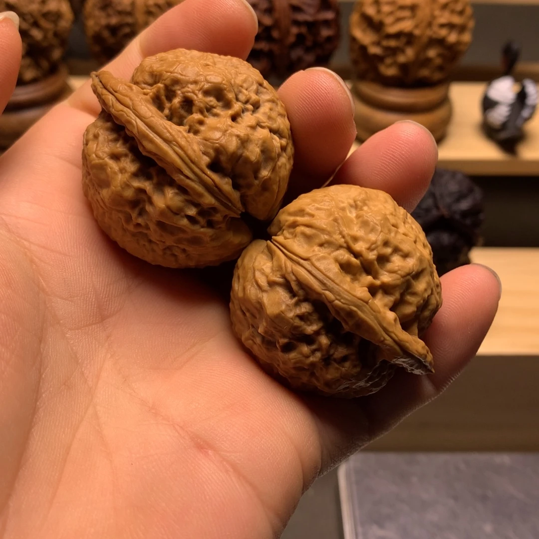 文玩核桃把件霸王枪40mm