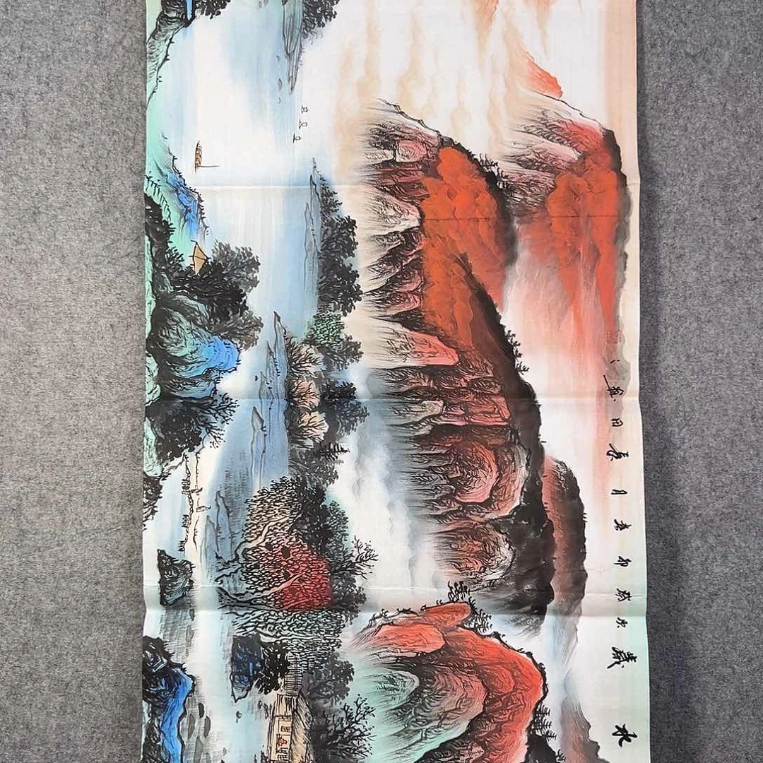 国画921 花鸟在此鸣叫时还要一