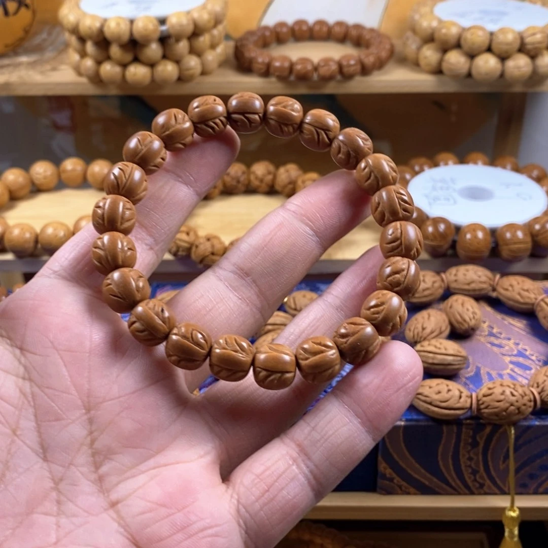 桃核手串千*龙纹老型光珠