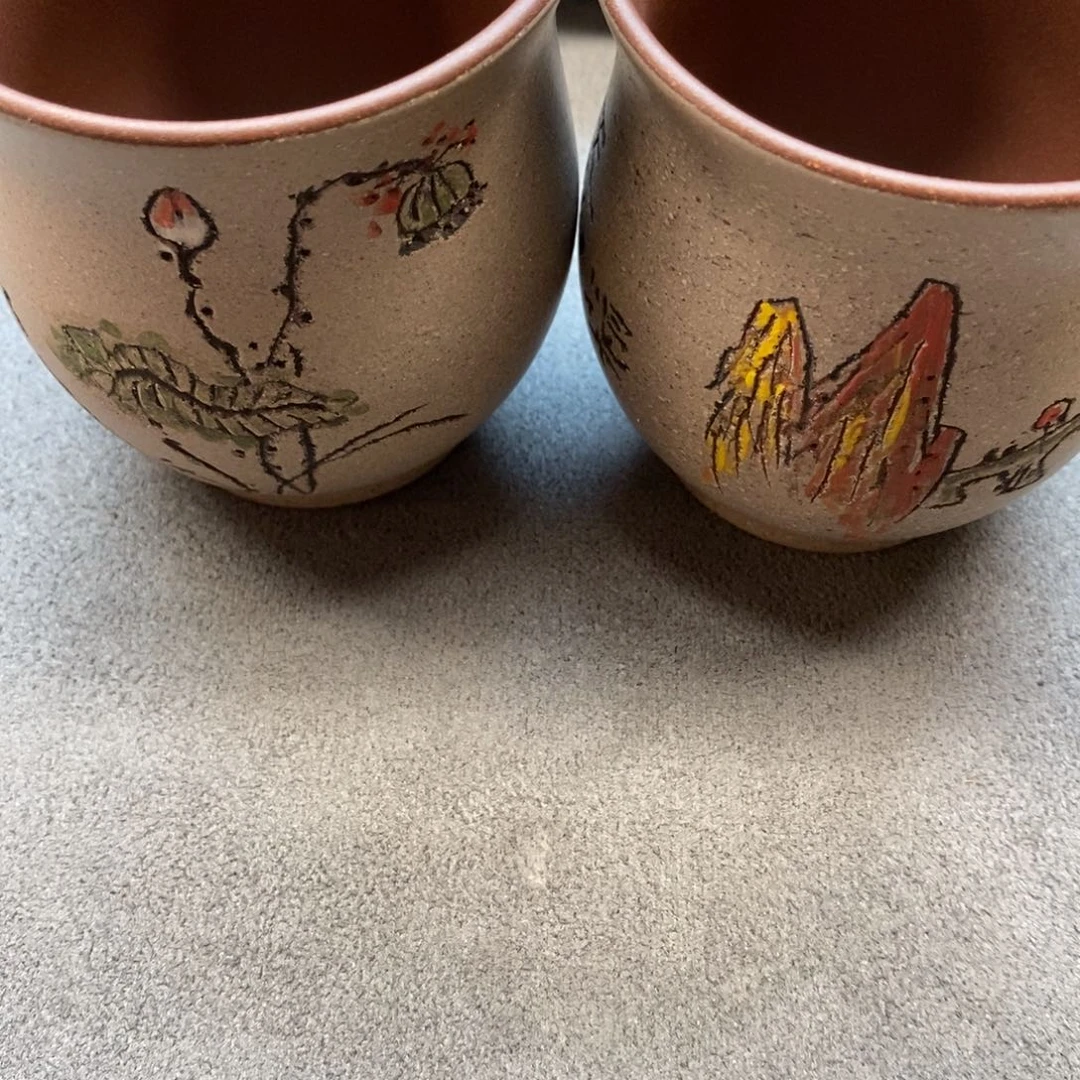 紫砂茶壶蛤**哥主人杯（荷花、桥）