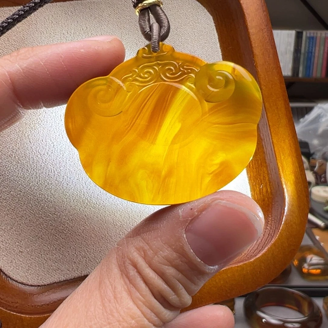 琥珀颈饰未镶嵌@*姐如意