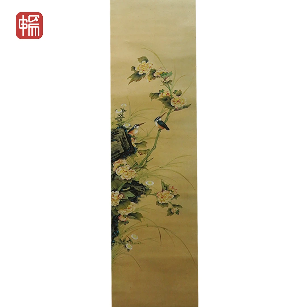 LS025 花鸟 33*113(3.35)纸本立轴 XR