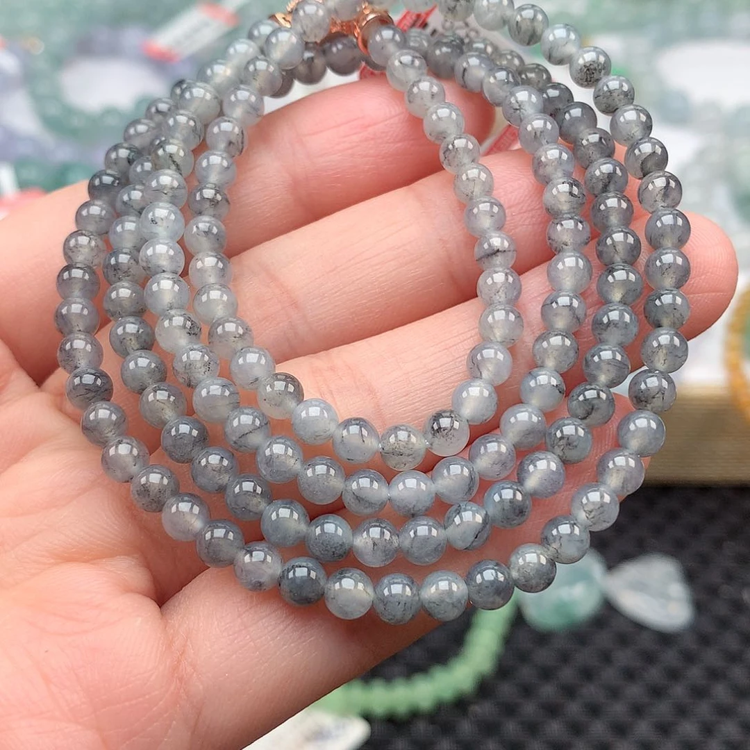 翡翠手链未镶嵌翡翠卡4.4