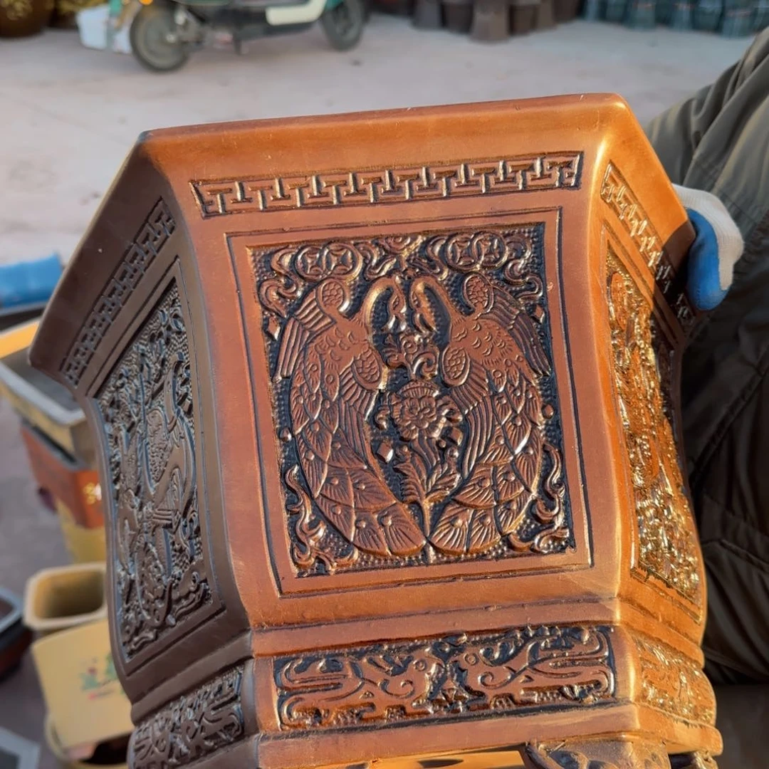 紫砂花盆口径36.26口径