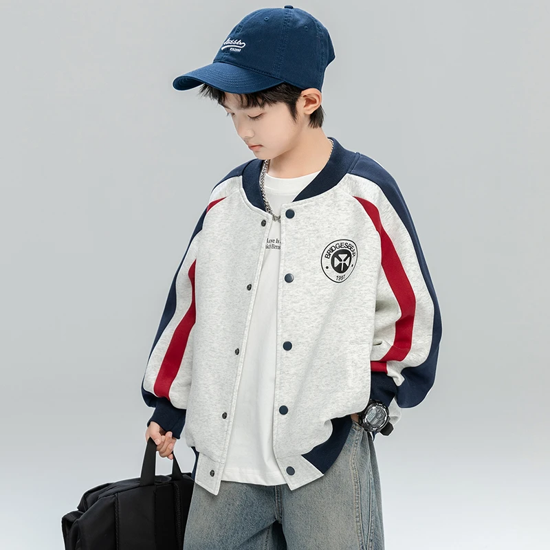 男童棒球服外套春秋款2025新款中大童春季帅气时髦儿童衣服洋气潮