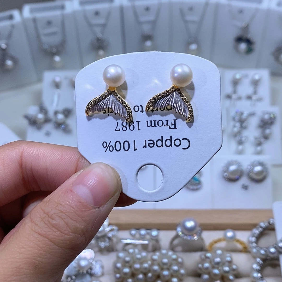 耳饰未镶嵌淡水珍珠