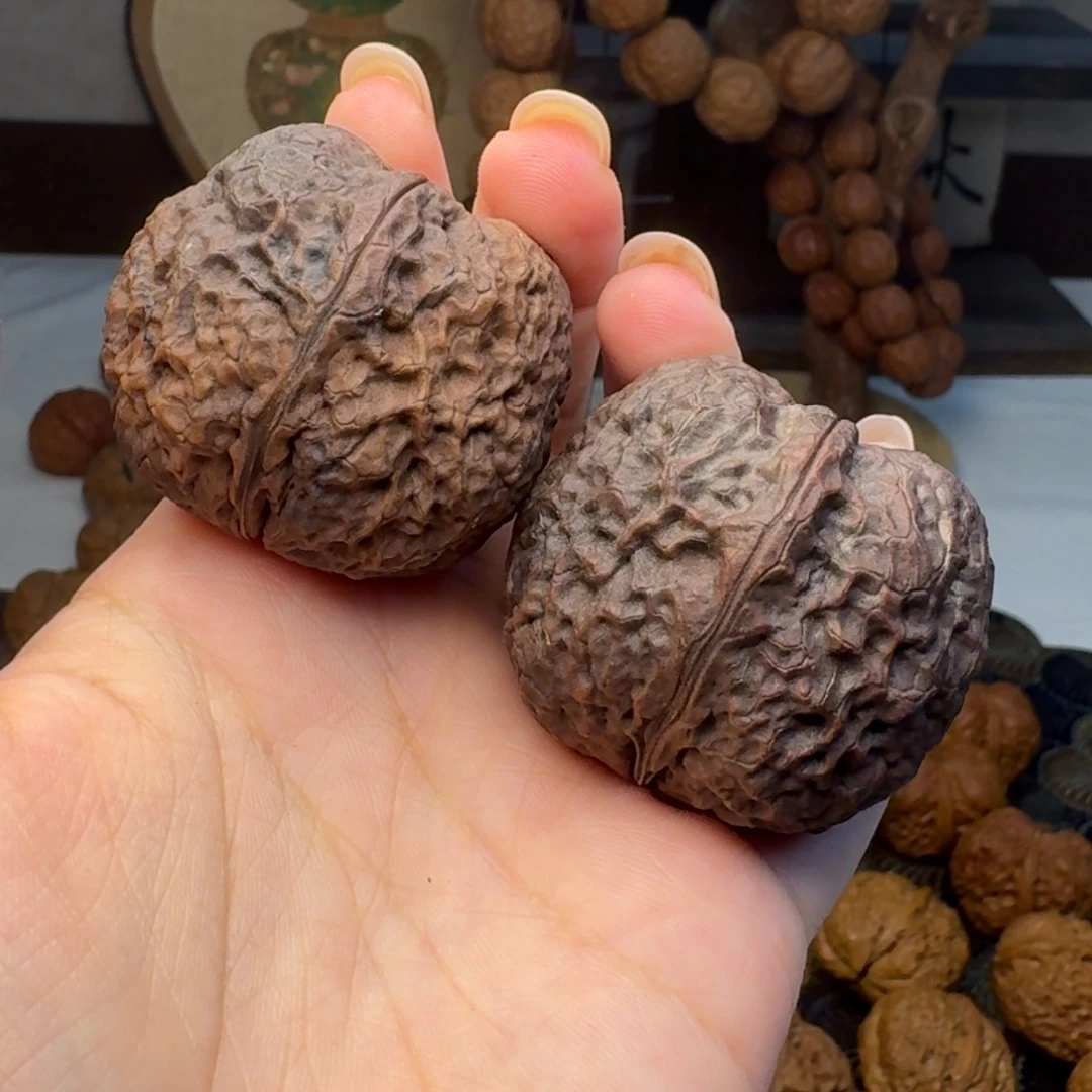把件文玩核桃噬元珠42 天然地闷