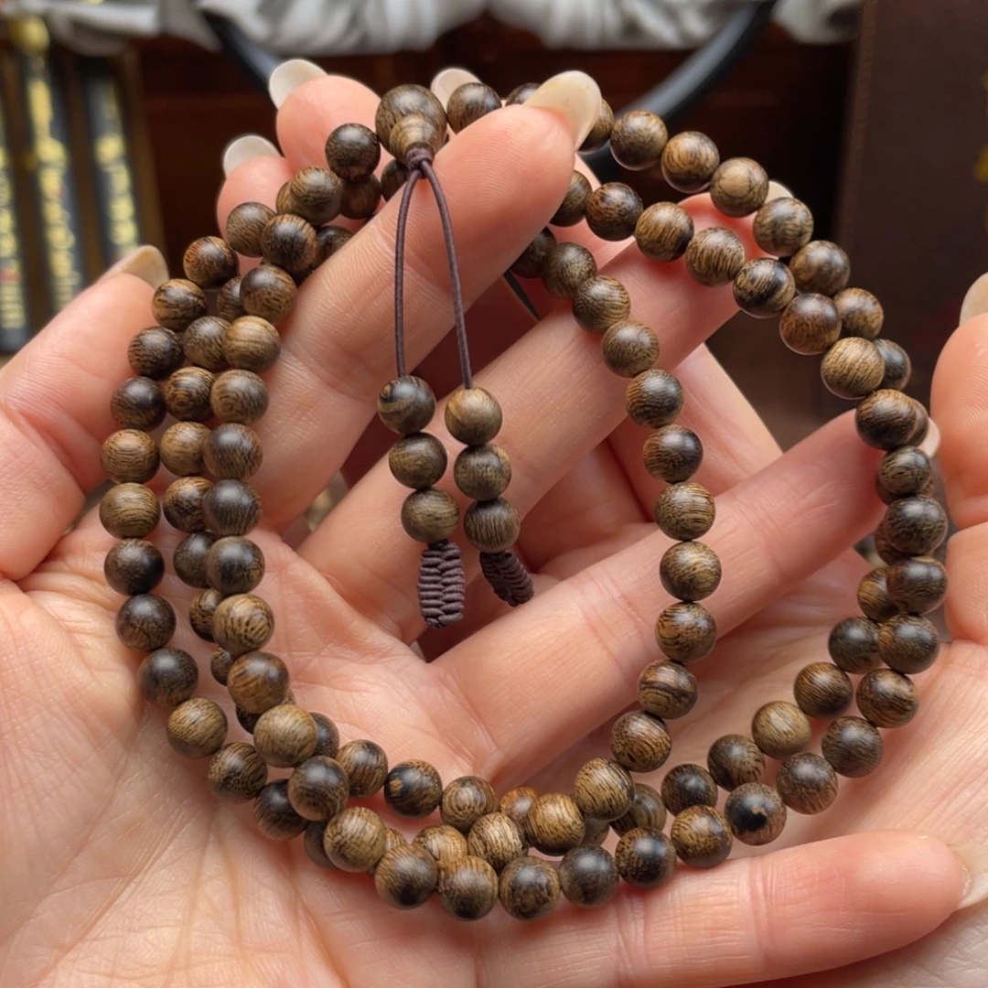 手串沉香越南芽庄白棋楠瘤疤0.6多圈