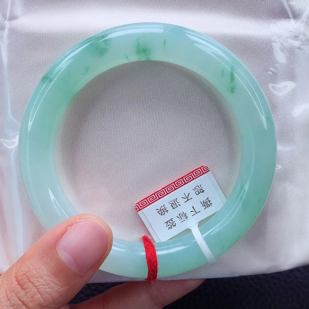 未镶嵌手镯翡翠53 清水芙蓉