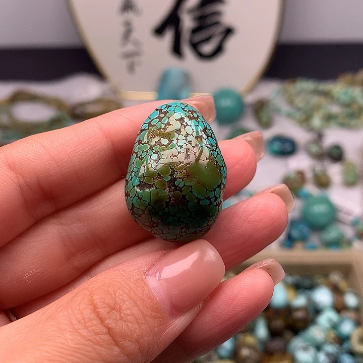 绿松石未镶嵌扣子