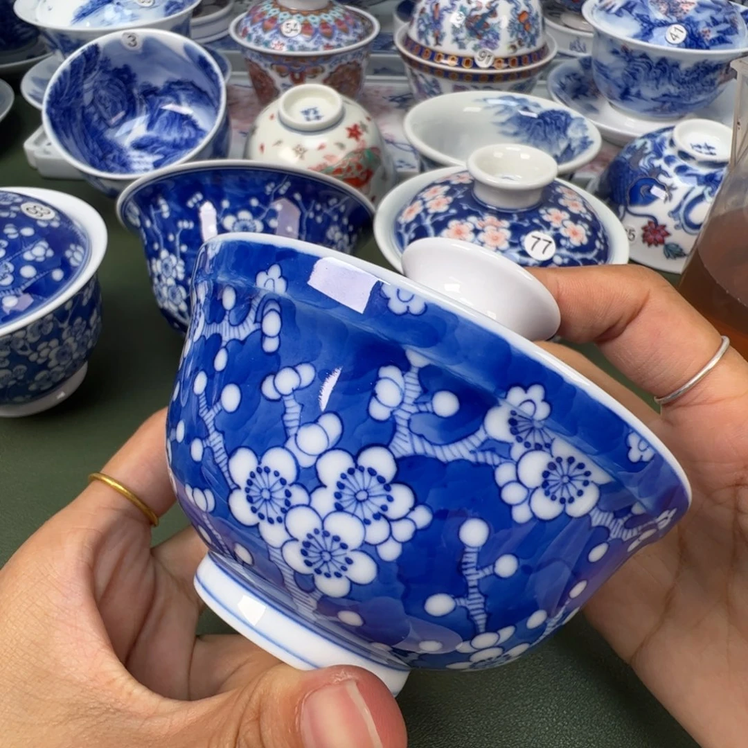 陶瓷景德镇纯手工纯手绘茶具木木22