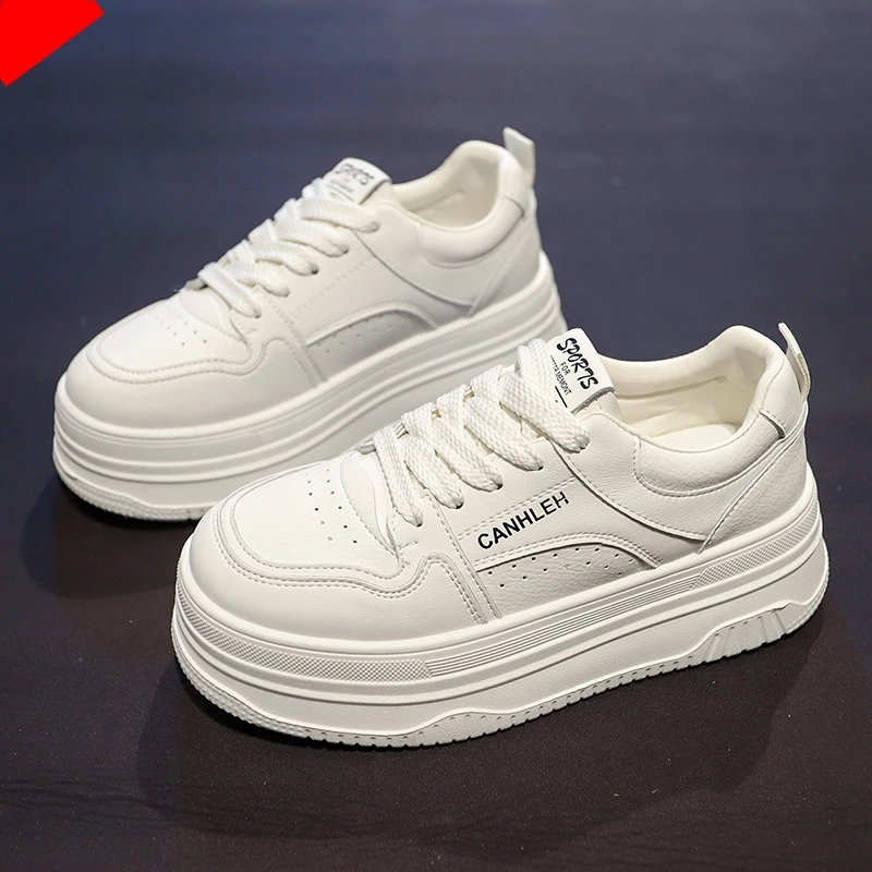 厚底小白鞋女爆款2025秋季新款时尚百搭透气休闲运动鞋学生板鞋女