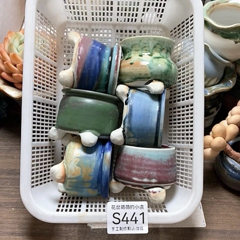 紫砂花盆441微瑕品口径5厘米左右