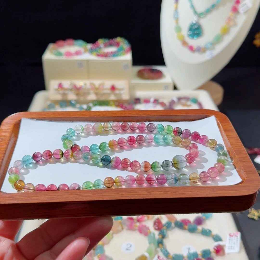 18K金镶嵌手串碧玺手串