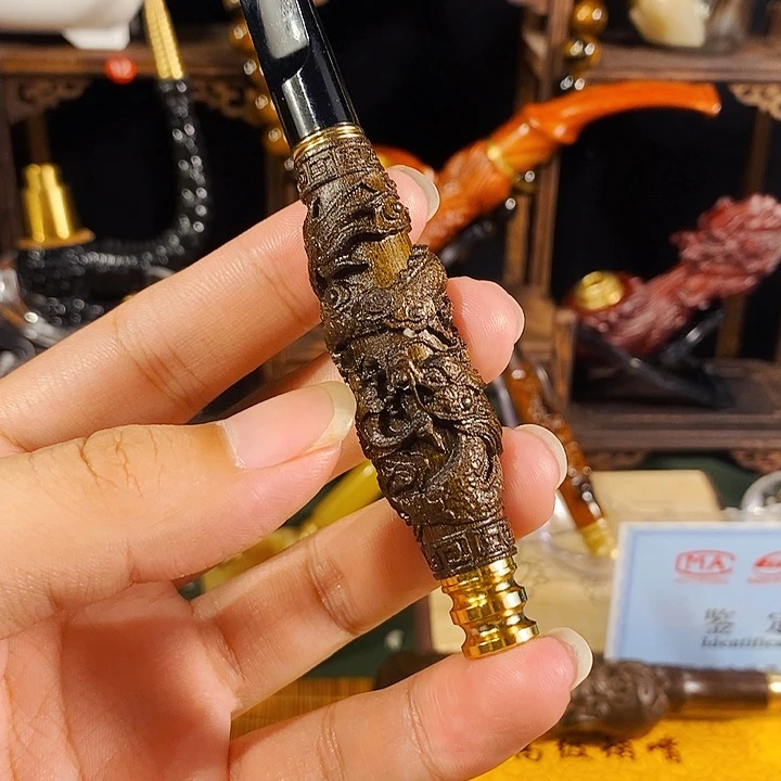 高端定制牛角手工斗