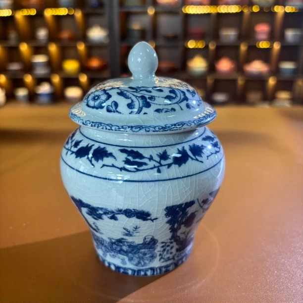 专属链接@@YS001青花将军罐