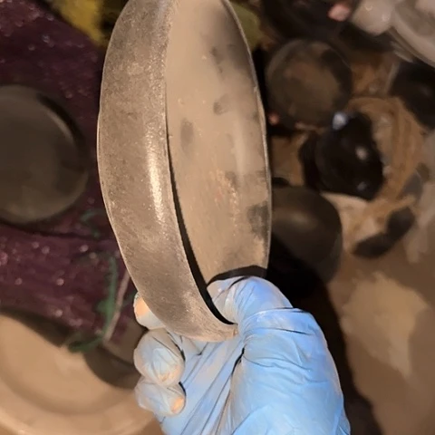 瓷片国营厂库存微瑕14厘米
