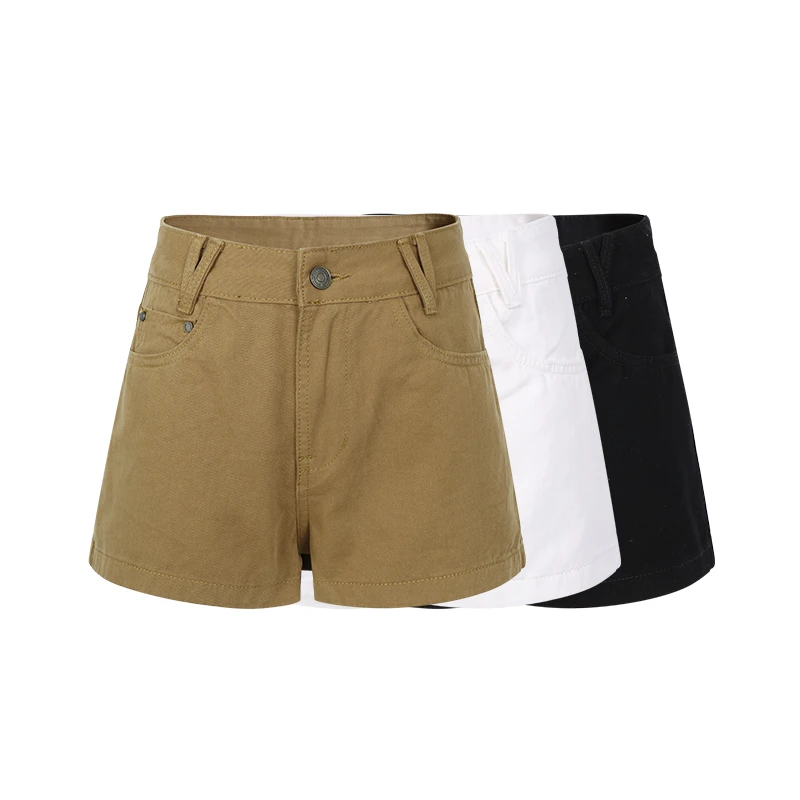 【部分现】2025夏季新款简约时尚修身显瘦休闲短裤女Q254194