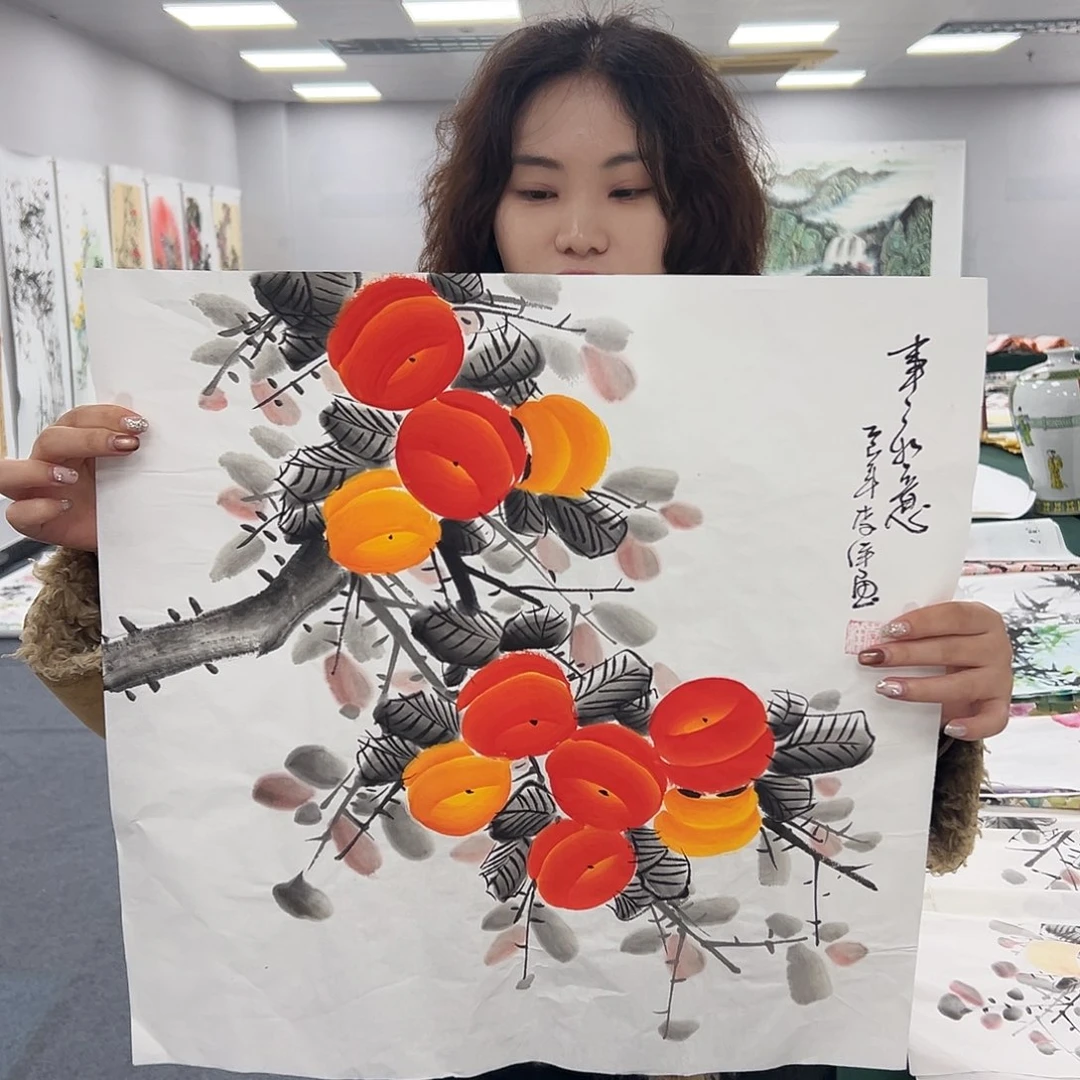 国画国画手绘大放漏