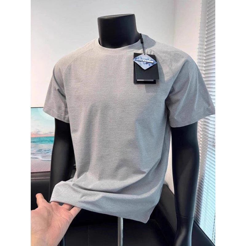 美式冰皮凉感短袖男款夏季运动修身t恤健身透气速干体能训练衣服