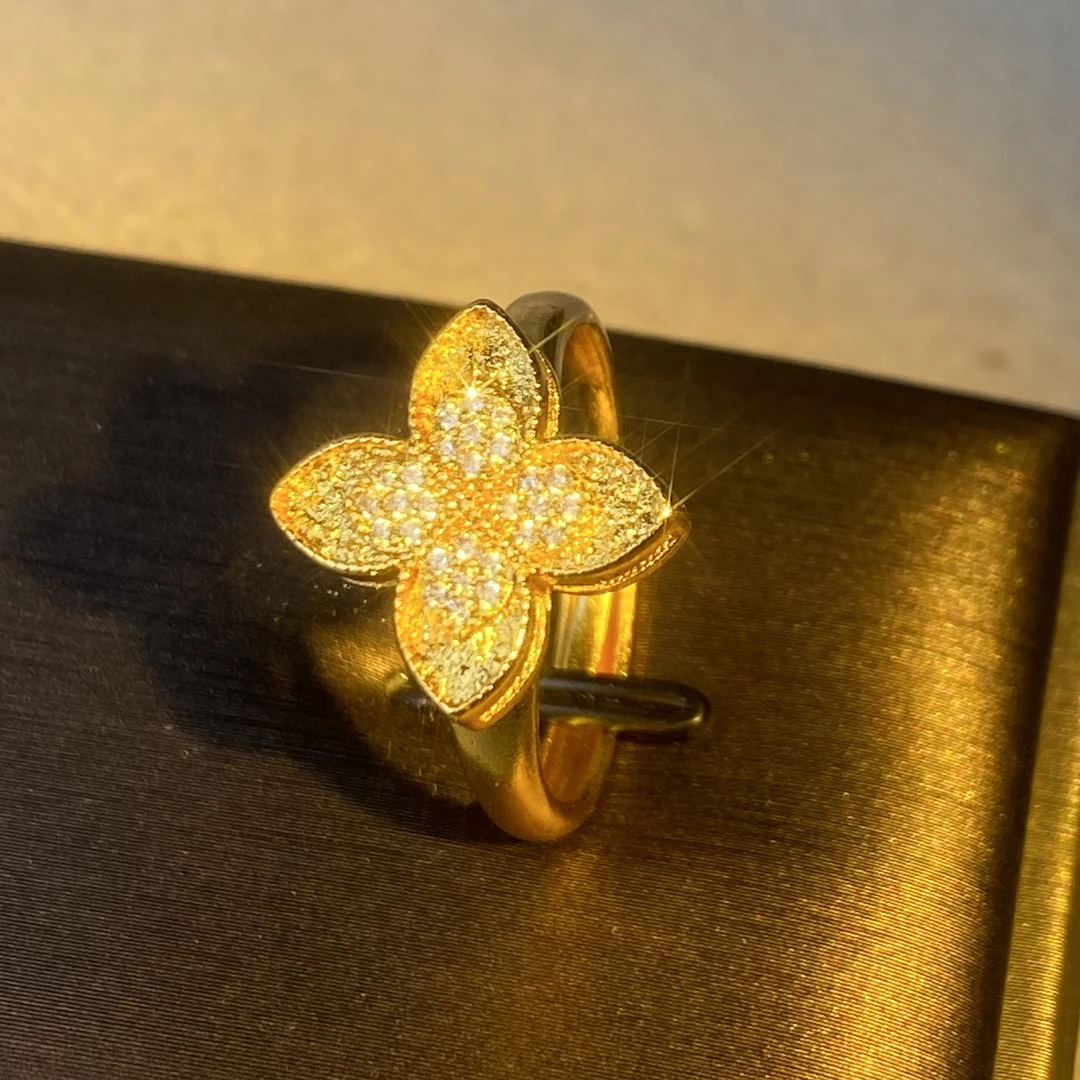 6405【戒指】轻奢精品金色女士戒指