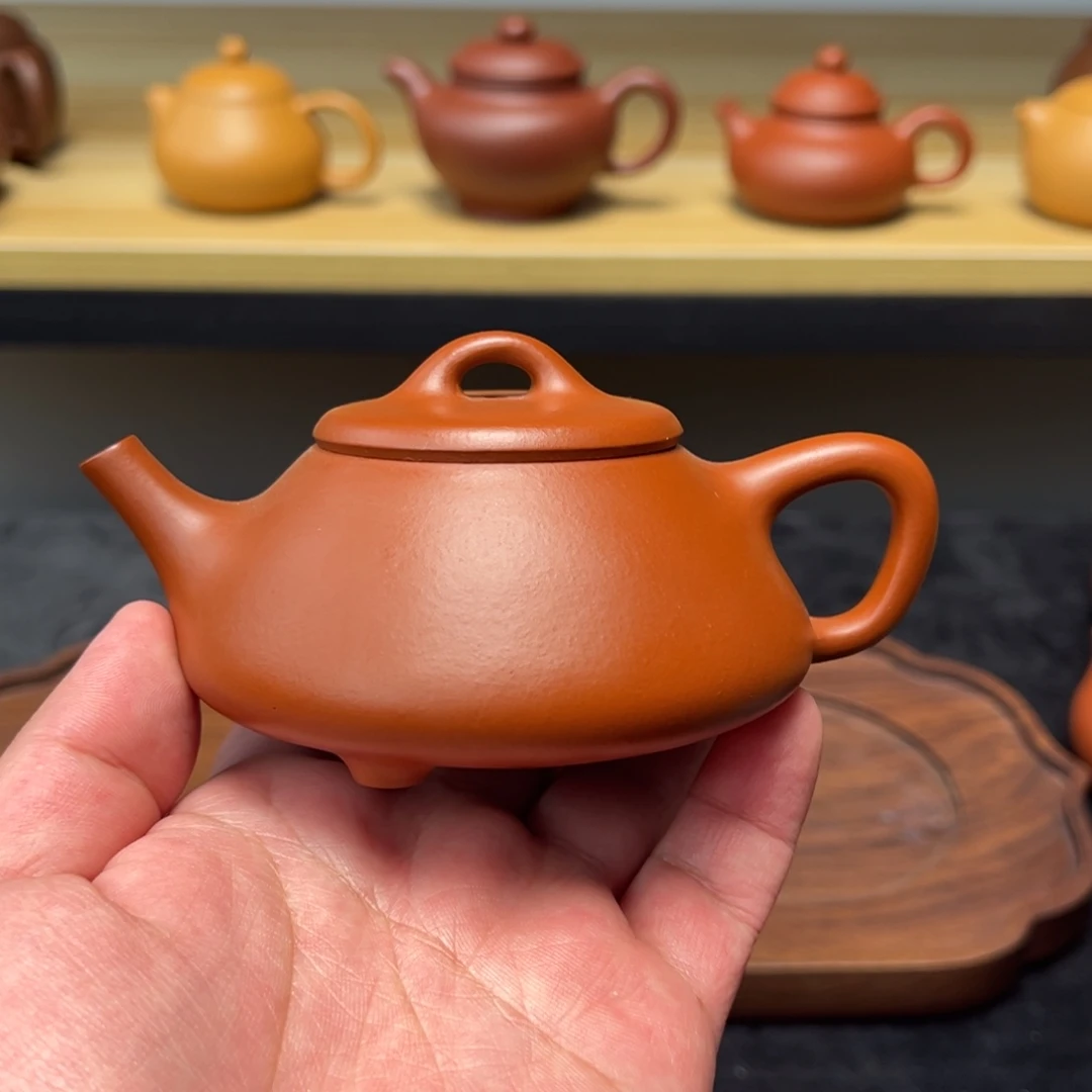 紫砂茶壶开裂170cc朱泥任瓢