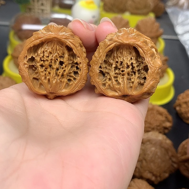 吊坠文玩核桃忐*忑35聚宝盆